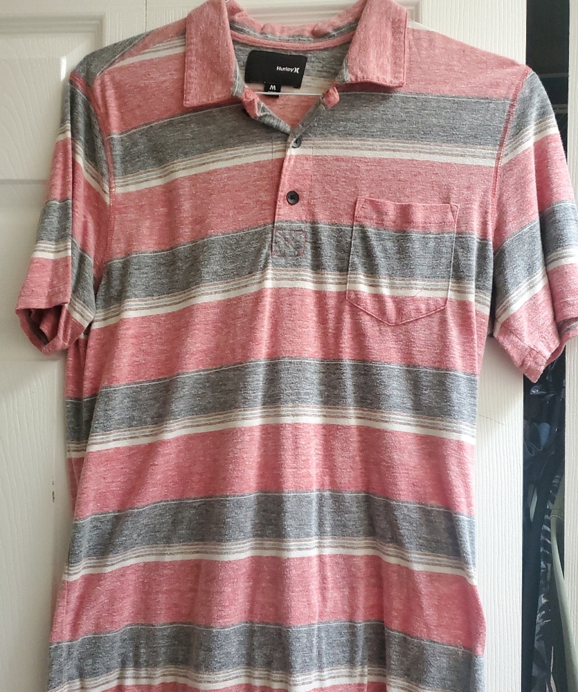 Hurley Men's Polo Short Sleve Shirt Size Medium